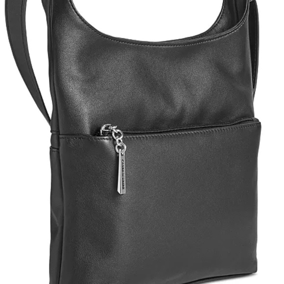 NEW GIANNI BERNINI BLACK SOFT LEATHER NAPPA XB CROSSBODY - Picture 7 of 7